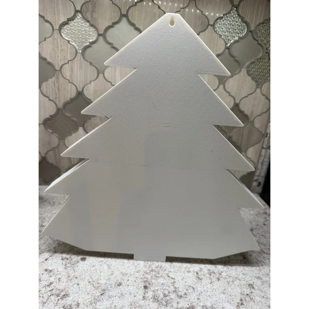 Christmas Tree‎ Minis Trinket Shelf 3D Printed Miniatures Dollhouse White